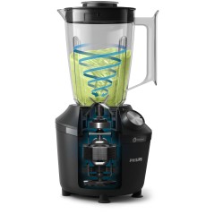 Philips Series 3000 HR2191 Blender - Powerful, Stylish Black Blender for Effortless Blending and Smoothies - 8720389001987